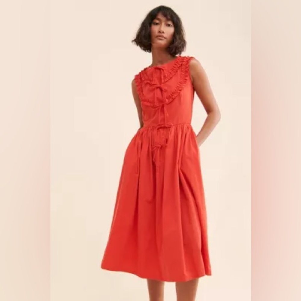 Nully Anthropologie NAYA REA VIA MIDI DRESS